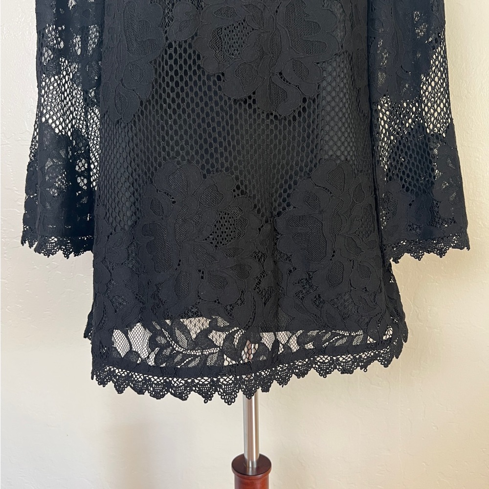 Lulu's Black Lace Mini Dress - Picture 7 of 15